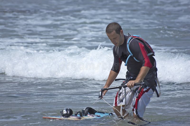 Kite-surfista fotos de stock