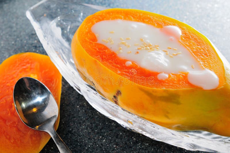 Papaya milk stock photo. Image of transparent, steam 32689910