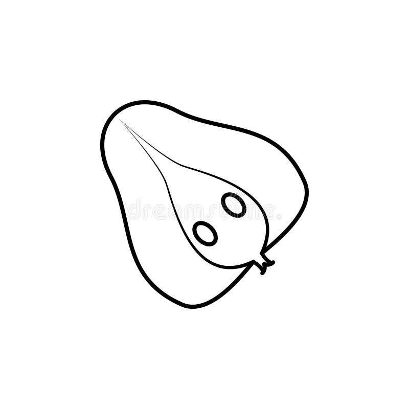 Isolated Papaya Outline Stock Illustrations 876 Isolated Papaya