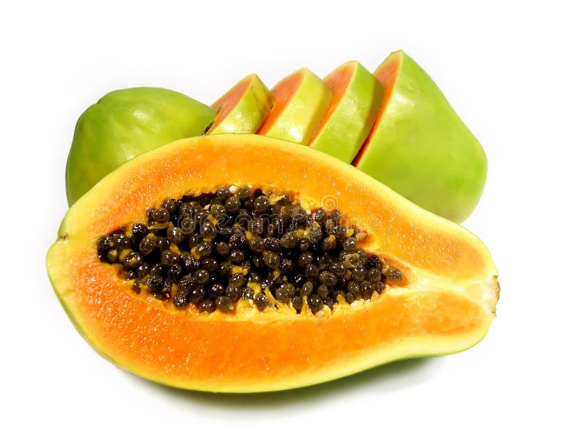 Papaya sliced