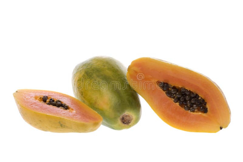 Isolated image of Malaysian papayas. Isolated image of Malaysian papayas.