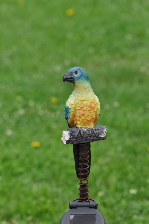 Garden decorative statue of a bird. Garden decorative statue of a bird