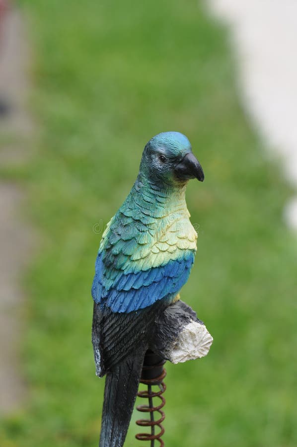 Garden decorative statue of a bird. Garden decorative statue of a bird