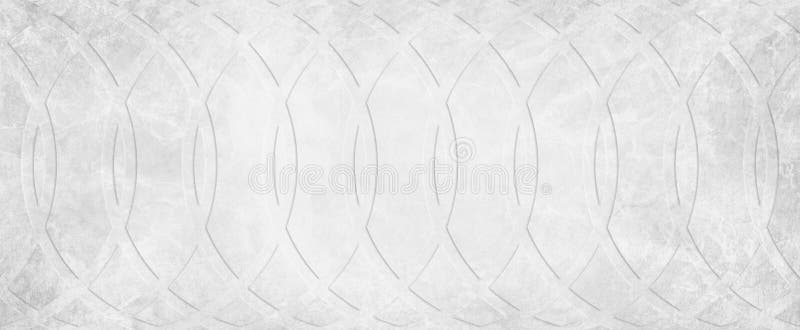 Papel branco de fundo com textura em forma de martelo e padrão antigo do círculo gravado com cinza vintage, elegante retângulo ci