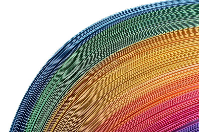 Papel coloreado ilustración del vector