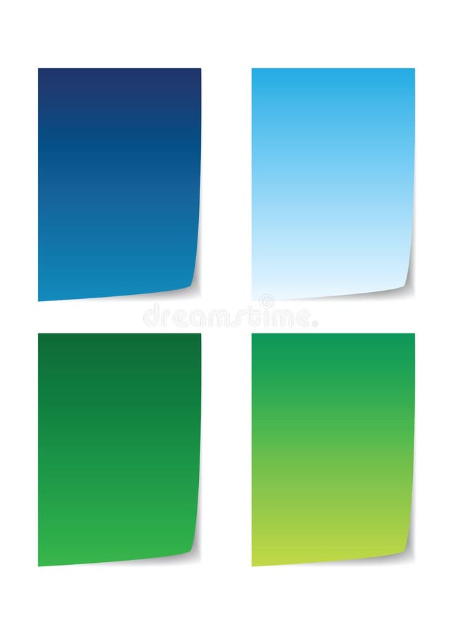 Papel colorido para mensagens ilustração stock