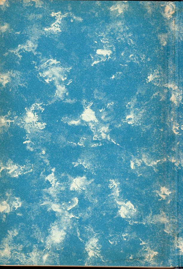 Papel de extremidade azul e branco do livro da cópia do vintage fotos de stock Papel de extremidade azul e branco do livro da cópia do vintage fotos de stock
