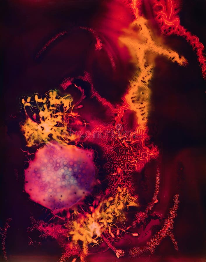 Papel de parede da textura do projeto do Fractal ilustração stock