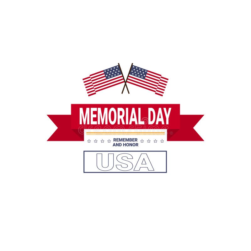 Papel de parede do cartão dos EUA do Memorial Day, bandeira americana nacional com as estrelas no fundo branco, molde, projeto li ilustração royalty free Papel de parede do cartão dos EUA do Memorial Day, bandeira americana nacional com as estrelas no fundo branco, molde, projeto li ilustração royalty free