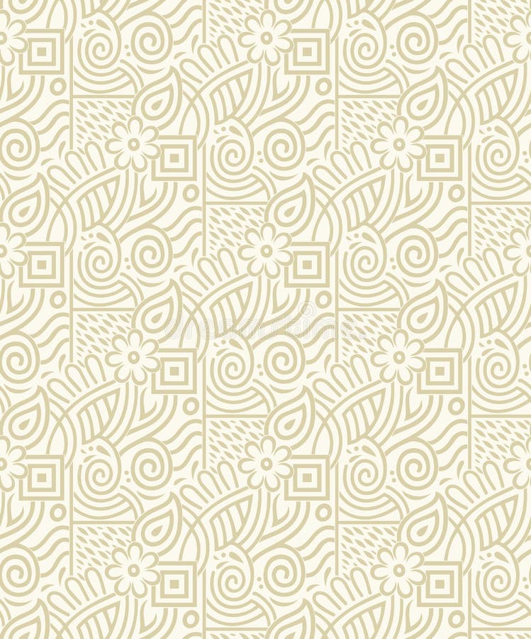 Papel de parede dourado real sem emendas ilustração do vetor