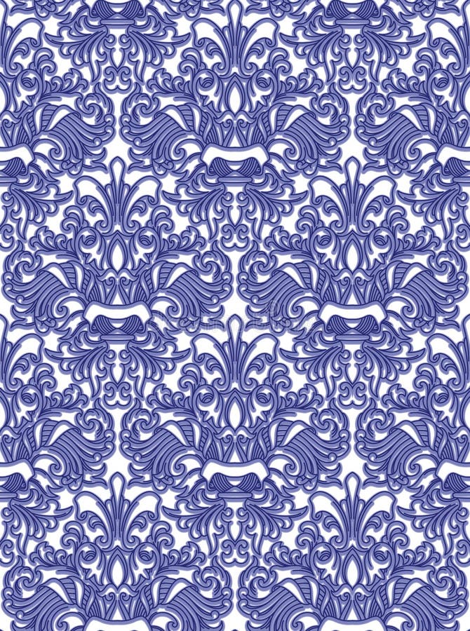 Papel de parede floral ilustração royalty free Papel de parede floral ilustração royalty free