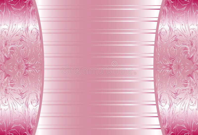 Papel de parede floral abstrato cor-de-rosa elegante, sem emenda ilustração royalty free