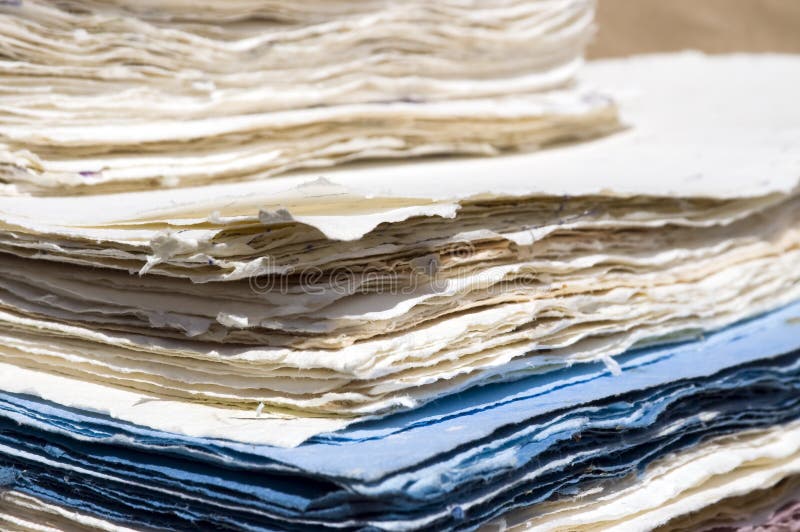 Papel hecho a mano imagen de archivo libre de regalías