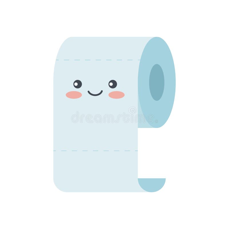 PAPEL KAWAII 💜 Como desenhar Papel Higiênico fofo Kawaii