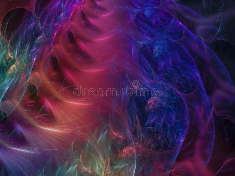 Papel pintado abstracto creativo, ejemplo del diseño de la forma del movimiento propio del color del fractal de la representación ilustración del vector Papel pintado abstracto creativo, ejemplo del diseño de la forma del movimiento propio del color del fractal de la representación ilustración del vector