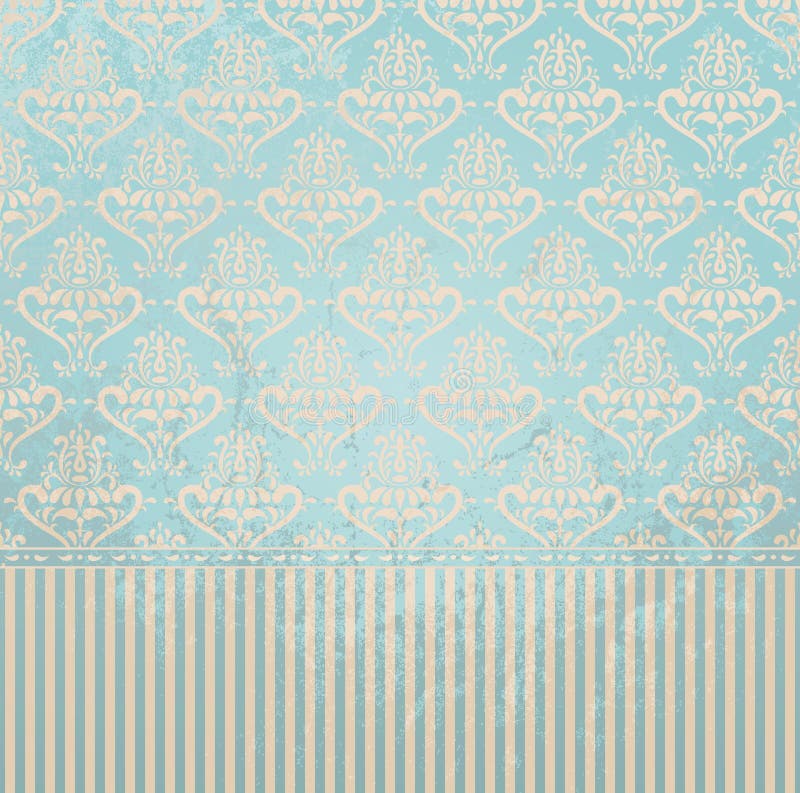 Papel pintado de la vendimia ilustración del vector Papel pintado de la vendimia ilustración del vector
