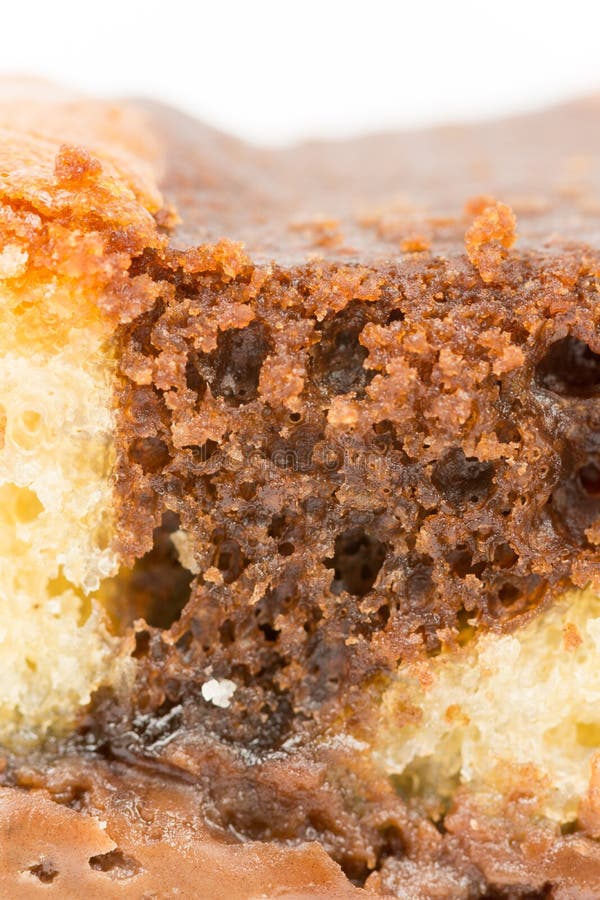 Papel pintado macro del talud de torta de chocolate fotografía de archivo Papel pintado macro del talud de torta de chocolate fotografía de archivo
