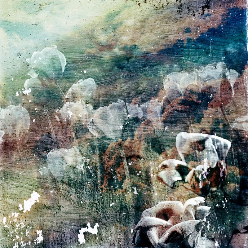 Papel grunge retrô vintage ilustração stock