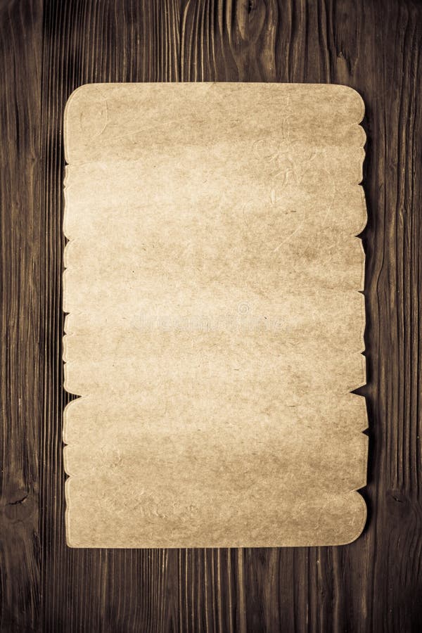 Papel velho na textura de madeira ilustração stock Papel velho na textura de madeira ilustração stock