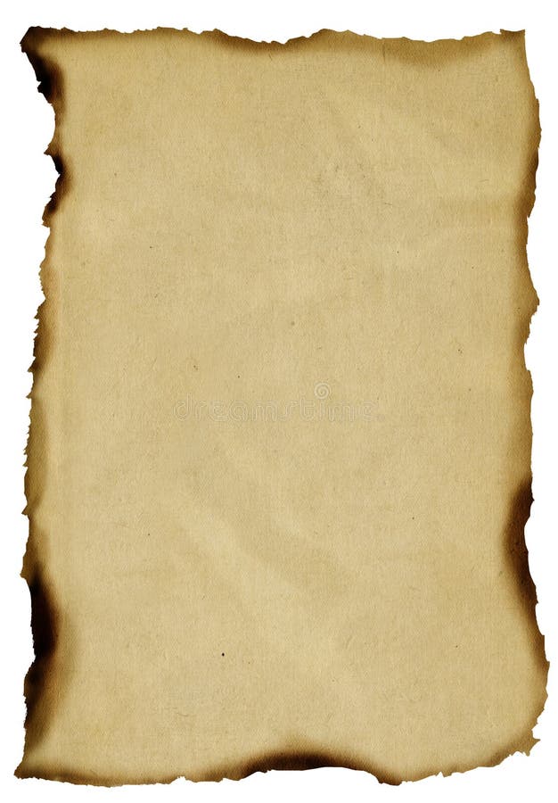 Papel velho queimado fotografia de stock royalty free Papel velho queimado fotografia de stock royalty free
