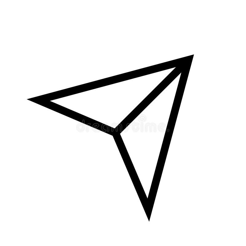 Paper airplane logo stock illustration