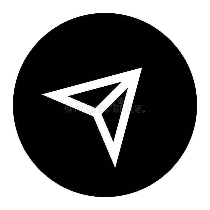 Paper airplane logo royalty free illustration