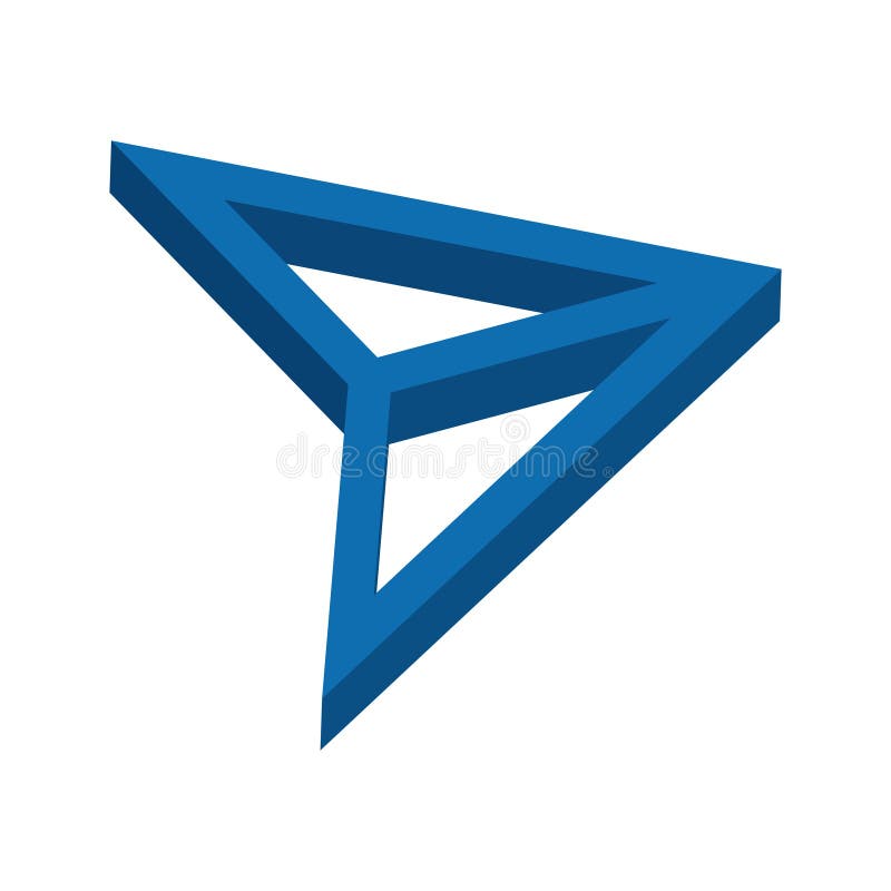 Paper airplane logo royalty free illustration