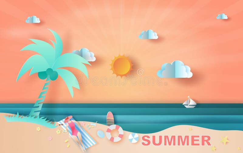 Summer Time Illustration - Design Cuts