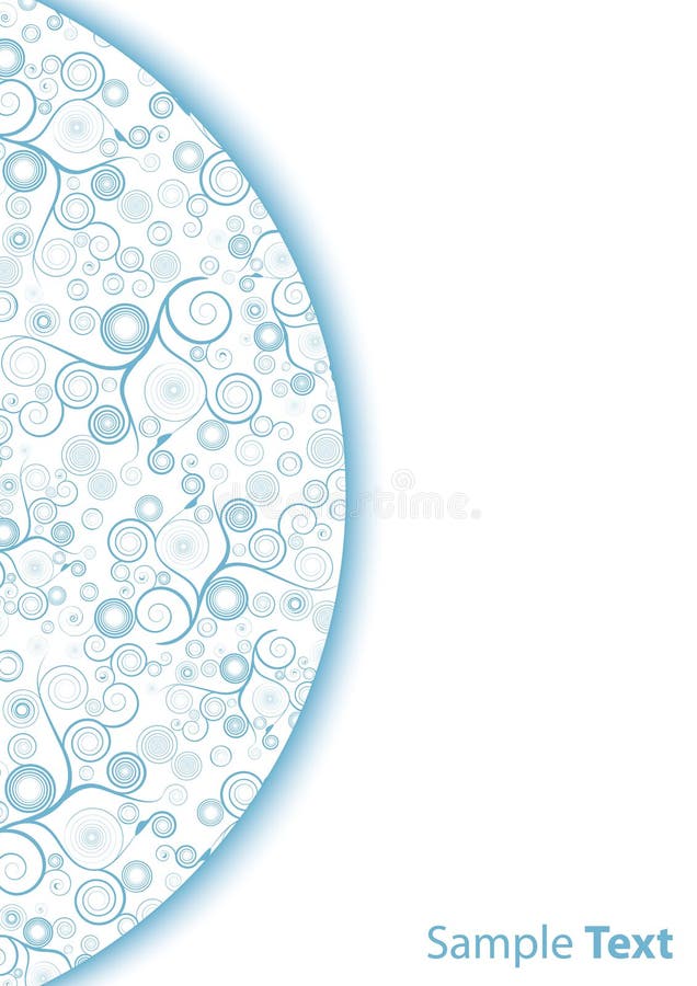 Paper background with floral spiral patterns