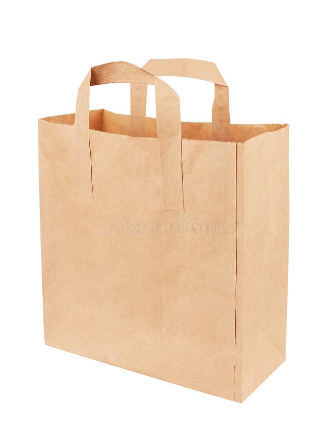 White paper shopping bag stock photo. Image of packet - 31395890