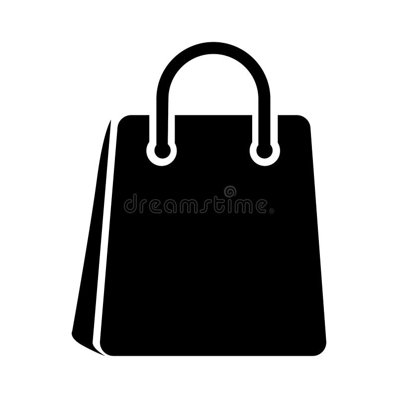 Paper Bag Logo on a Background. Vector Illustration Stock Illustration