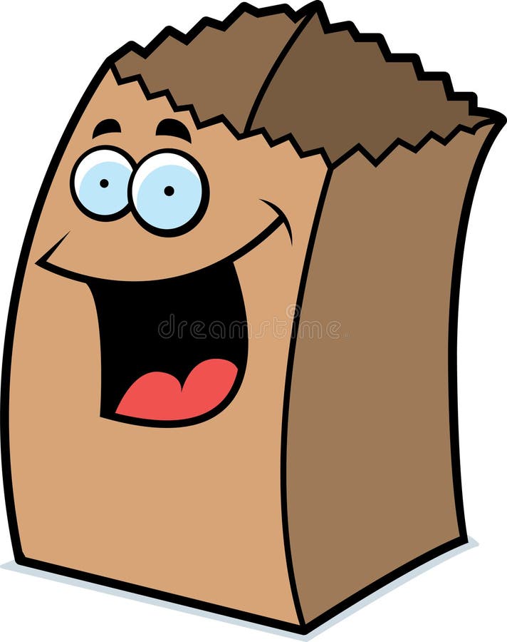 Paper Bag Smiling stock vector. Illustration of vector - 10169861