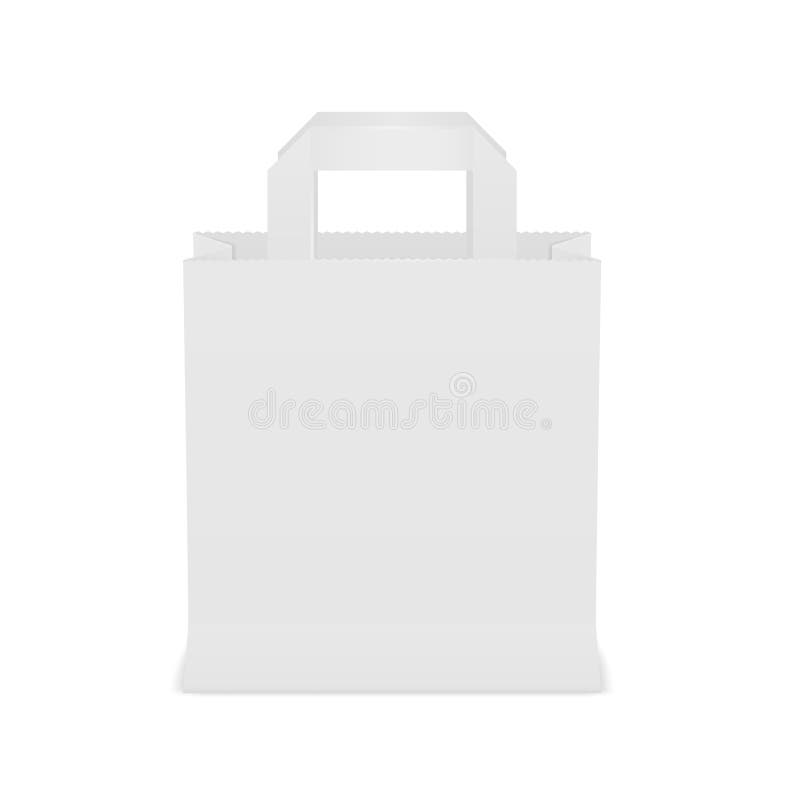 Download Paper Bag Template. Empty Shopping Paquette Mock-up. Stock ...