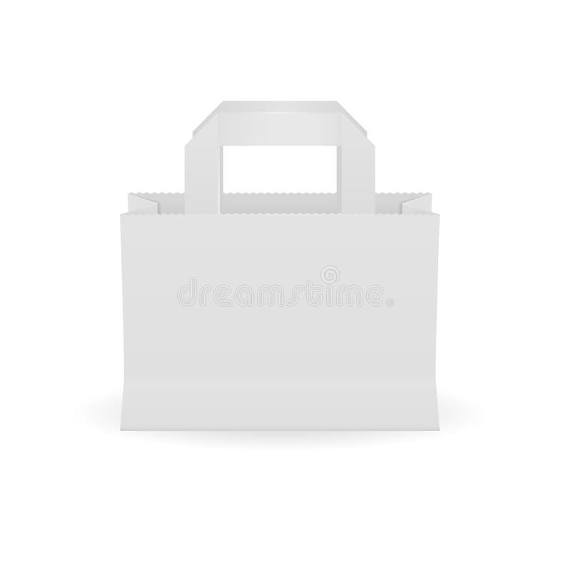 Download Paper Bag Template. Empty Shopping Paquette Mock-up. Stock ...