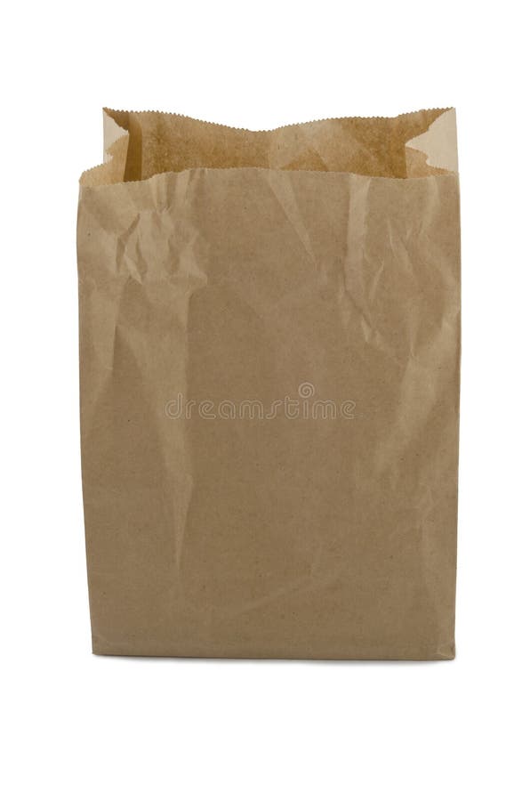 Close Up Large Hole at the Bottom of the Bag, Brown Paper Bag with Damage  Hole on White Background Stock Photo - Image of aged, detail: 193668854