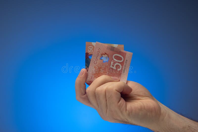 Canadian dollar bill 50 hi-res stock photography and images - Alamy