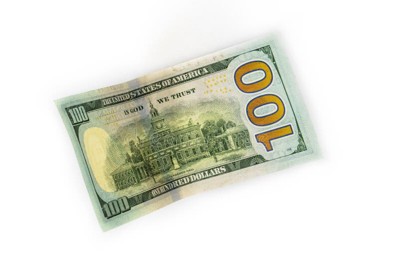 American Hundreddollar Bills Closeup. Background Stock Photo Image