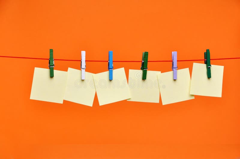 Paper Blanks Hanging on a Rope