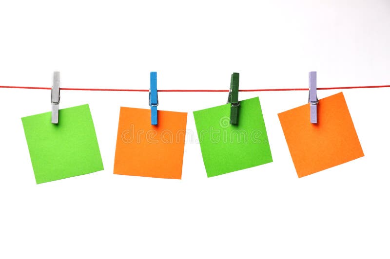 Paper Blanks Hanging on a Rope