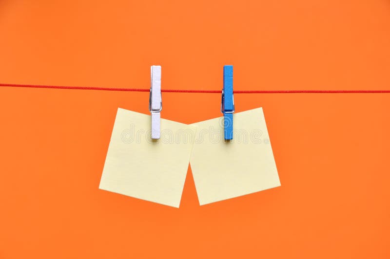 Paper Blanks Hanging on a Rope