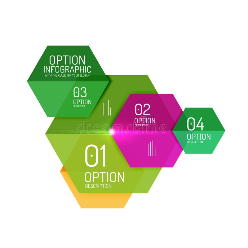 Paper Business Option Button Infographic Templates Stock Vector