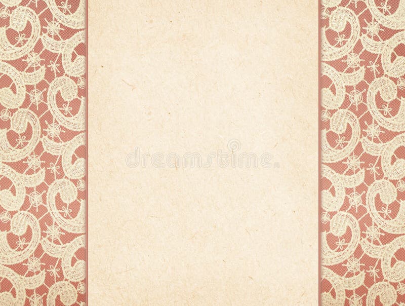 Paper card on lace stock image. Image of card, anniversary 64162197