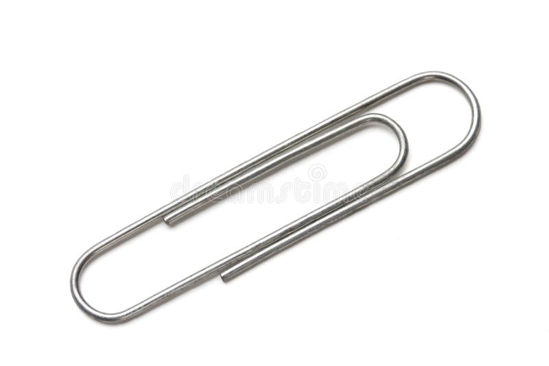 Paper Clip. stock photo. Image of metallic, folders, supplies 1663026