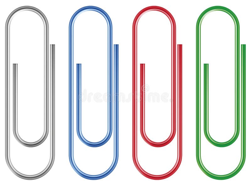 Paper clip stock vector. Illustration of isolated, note - 28323975