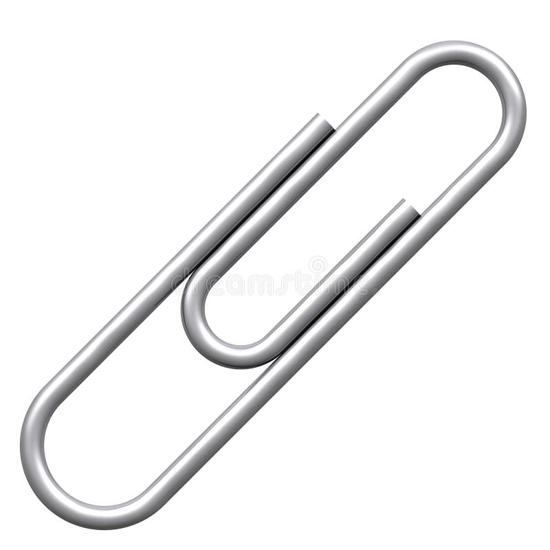 Paper Clip Holder Isolated Stock Photo - Download Image Now