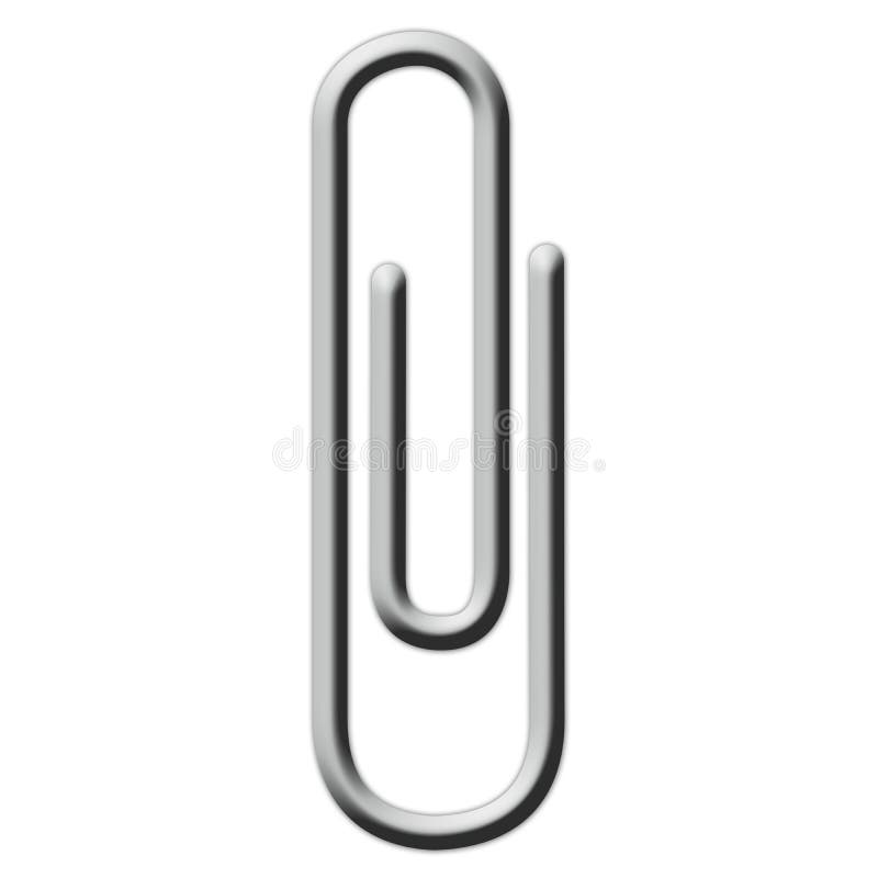 Paper clip hanger stock illustration. Illustration of metal 8028431