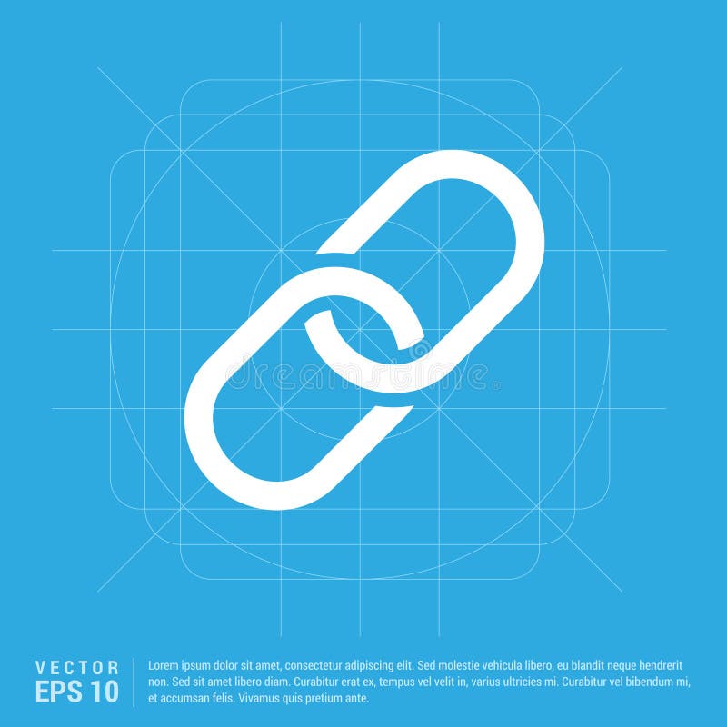 Paper Clip Icon White Circle Button Stock Vector Illustration of