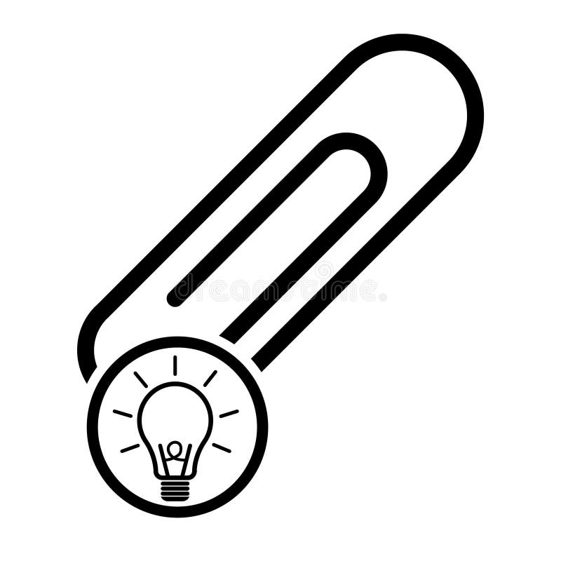 Lightbulb Black and White Vector Graphic Stock Vector Illustration of