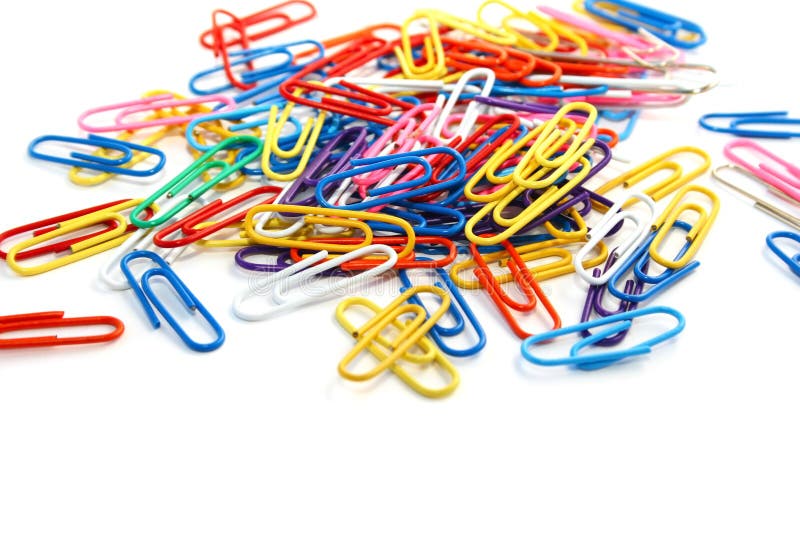 Paper clips royalty free stock photos