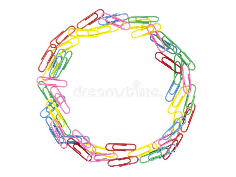 Paper clips frame stock photo. Image of adhesive, metal 43954690